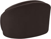 Caspian Chenille Fabric Upholstered Accent Chair in Brown - 44033Brown-C