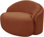 Caspian Chenille Fabric Upholstered Accent Chair in Cognac - 44033Cognac-C