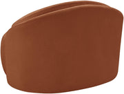 Caspian Chenille Fabric Upholstered Accent Chair in Cognac - 44033Cognac-C