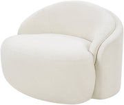 Caspian Chenille Fabric Upholstered Accent Chair in Cream - 44033Cream-C