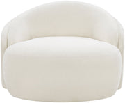 Caspian Chenille Fabric Upholstered Accent Chair in Cream - 44033Cream-C