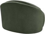 Caspian Chenille Fabric Upholstered Accent Chair in Green - 44033Green-C