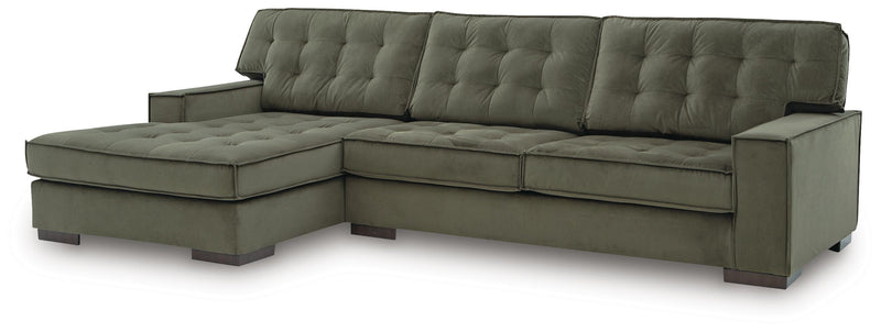 Caspian-Town Olive 2-Piece Sectional with Chaise - PC61702S1
