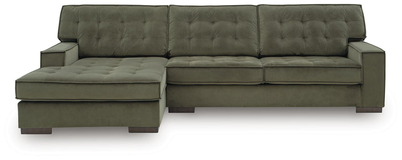 Caspian-Town Olive 2-Piece Sectional with Chaise - PC61702S1