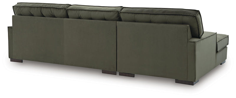 Caspian-Town Olive 2-Piece Sectional with Chaise - PC61702S1