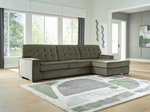 Caspian-Town Olive 2-Piece Sectional with Chaise - PC61702S2