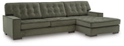 Caspian-Town Olive 2-Piece Sectional with Chaise - PC61702S2