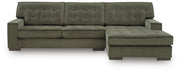 Caspian-Town Olive 2-Piece Sectional with Chaise - PC61702S2