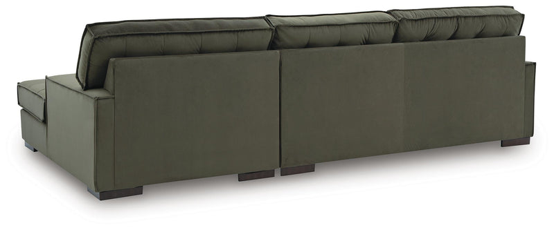 Caspian-Town Olive 2-Piece Sectional with Chaise - PC61702S2