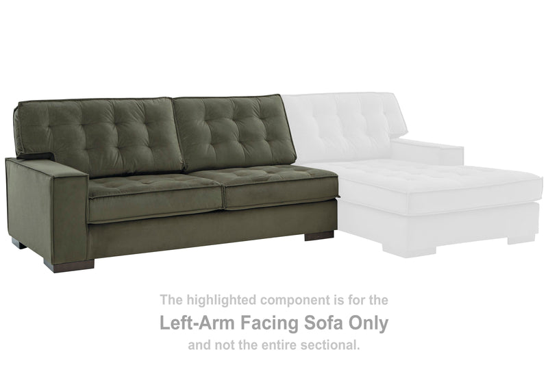 Caspian-Town Olive Left-Arm Facing Sofa - PC6170266