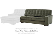 Caspian-Town Olive Right-Arm Facing Sofa - PC6170267