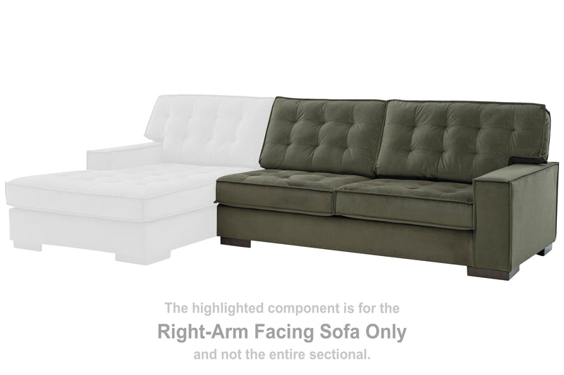 Caspian-Town Olive Right-Arm Facing Sofa - PC6170267