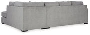 Casselbury Cement 2-Piece Sectional with Ottoman from Ashley - Luna Furniture
