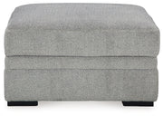 Casselbury Cement 2-Piece Sectional with Ottoman from Ashley - Luna Furniture