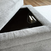 Casselbury Cement 2-Piece Sectional with Ottoman from Ashley - Luna Furniture