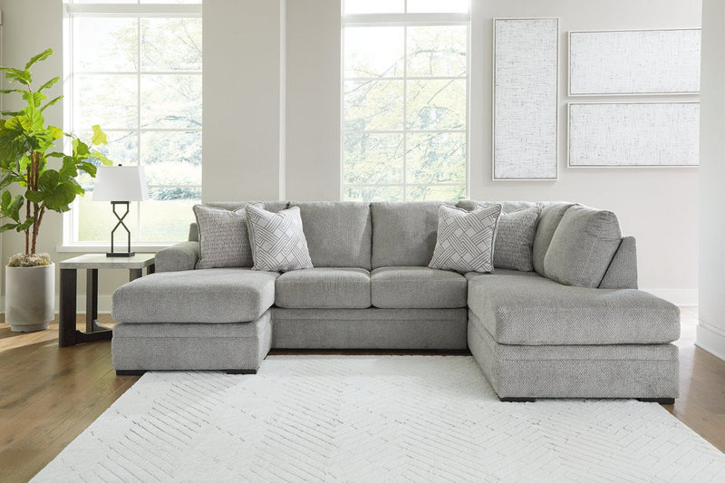 Casselbury Cement 2 - Piece RAF Chaise Sectional - Gate FurnitureSectional