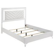 Cassia 5-piece Queen LED Bedroom Set White High Gloss - 215791Q-S5