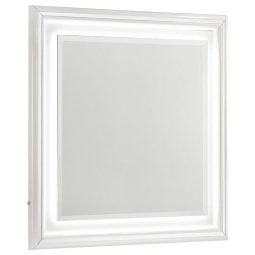 Cassia Dresser Mirror White High Gloss - 215794