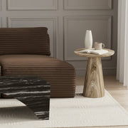 Cassino Concrete Indoor/Outdoor End Table in Beige - 585Beige-ET
