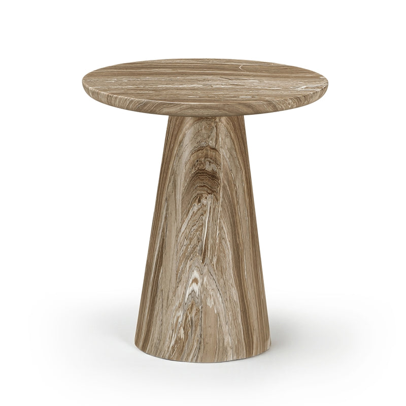 Cassino Concrete Indoor/Outdoor End Table in Beige - 585Beige-ET