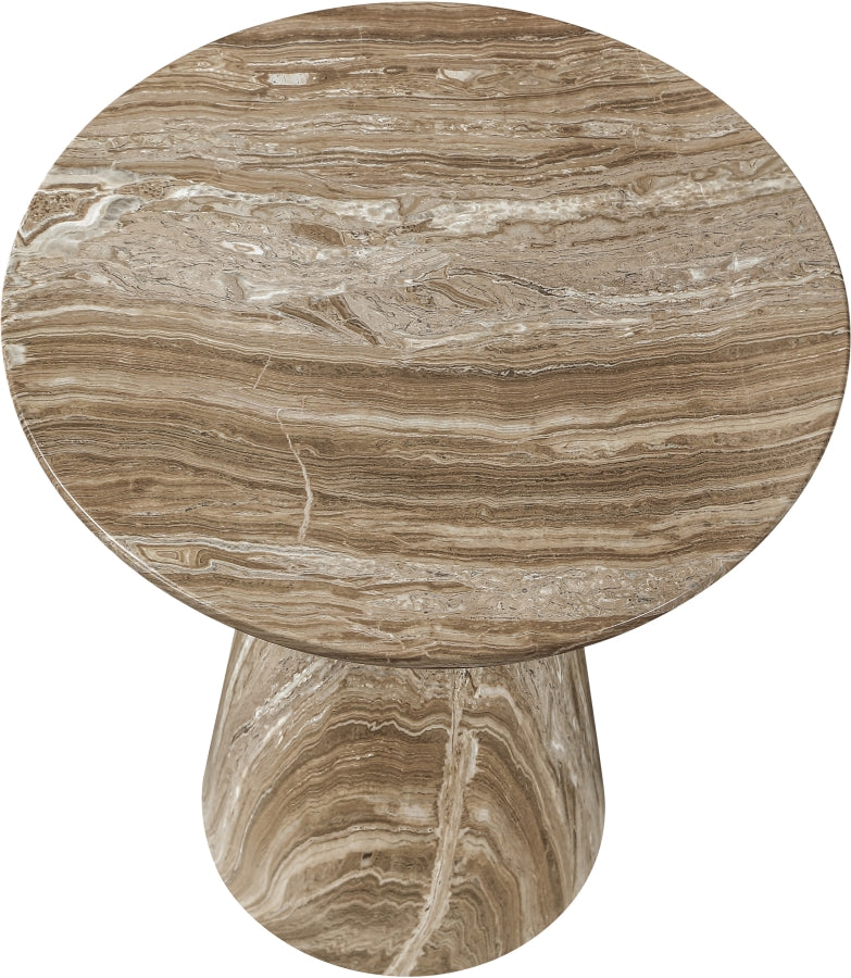 Cassino Concrete Indoor/Outdoor End Table in Beige - 585Beige-ET