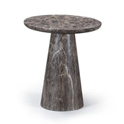 Cassino Concrete Indoor/Outdoor End Table in Brown - 585Brown-ET