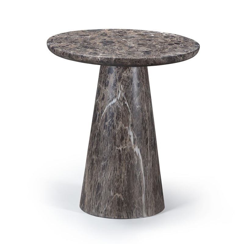 Cassino Concrete Indoor/Outdoor End Table in Brown - 585Brown-ET