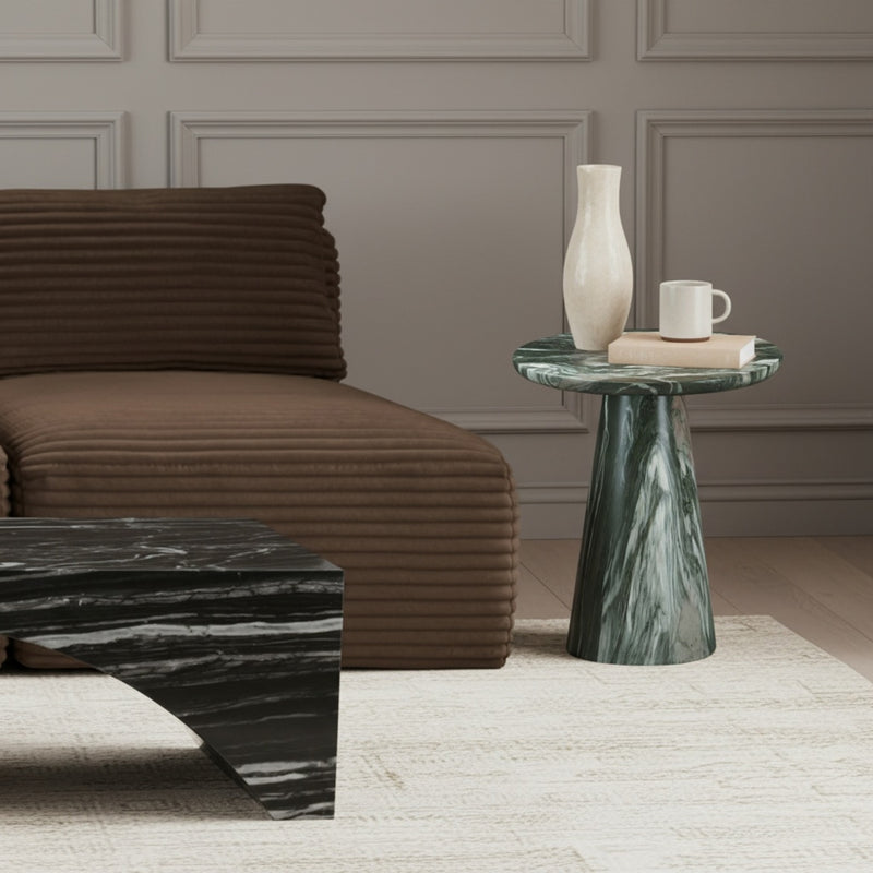 Cassino Concrete Indoor/Outdoor End Table in Green - 585Green-ET
