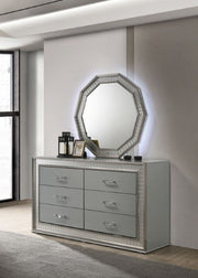 Cassiopeia Metallic Gray Dresser - FM7253GY-D
