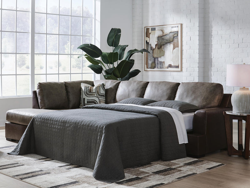 Castille Way Fossil 2-Piece Sleeper Sectional with Chaise - PC62703S4