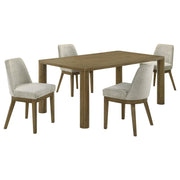 Castlewood 5-piece 71-inch Rectangular Dining Set Brown Oak - 109351-S5
