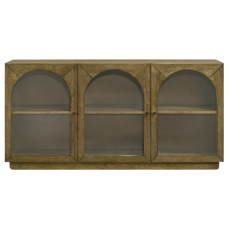 Castlewood 71-inch Dining Sideboard Buffet Server Brown Oak - 109355
