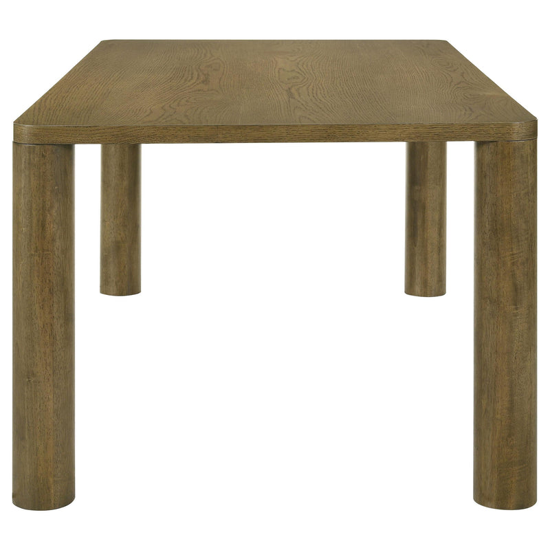 Castlewood 71-inch Rectangular Wood Dining Table Brown Oak - 109351