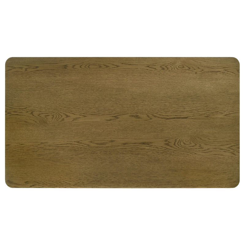 Castlewood 71-inch Rectangular Wood Dining Table Brown Oak - 109351