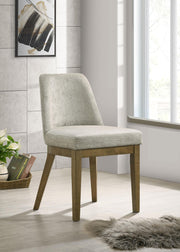 Castlewood Upholstered Side Chair Light Tan (Set of 2) - 109352