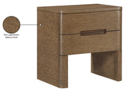 Caswell 24" Oak Veneer And Solid Wood Nightstand in Brown - B1204-NS
