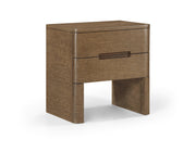 Caswell 24" Oak Veneer And Solid Wood Nightstand in Brown - B1204-NS