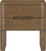 Caswell 24" Oak Veneer And Solid Wood Nightstand in Brown - B1204-NS