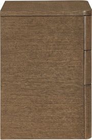 Caswell 24" Oak Veneer And Solid Wood Nightstand in Brown - B1204-NS