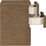 Caswell 24" Oak Veneer And Solid Wood Nightstand in Brown - B1204-NS