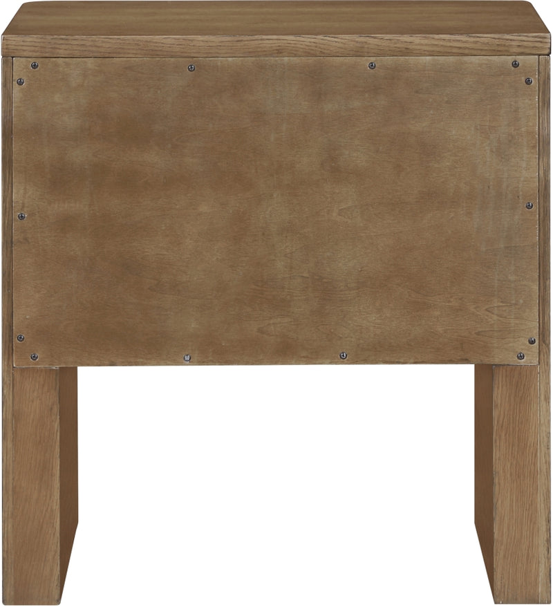 Caswell 24" Oak Veneer And Solid Wood Nightstand in Brown - B1204-NS