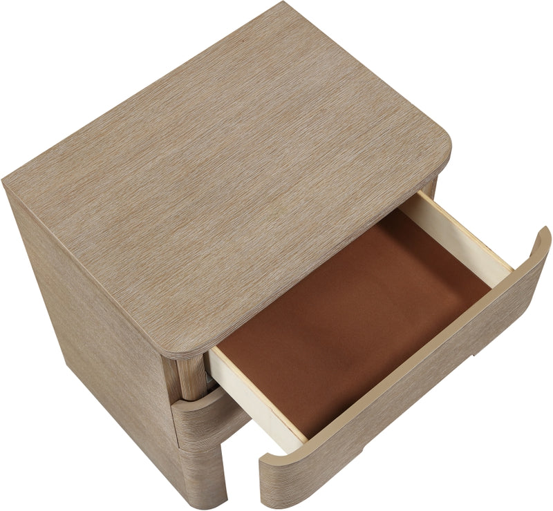 Caswell 24" Oak Veneer And Solid Wood Nightstand in Natural - B1203-NS