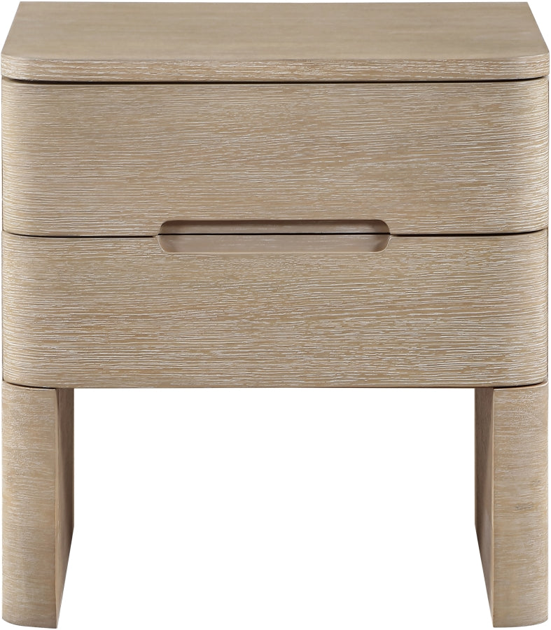 Caswell 24" Oak Veneer And Solid Wood Nightstand in Natural - B1203-NS