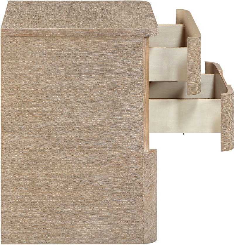 Caswell 24" Oak Veneer And Solid Wood Nightstand in Natural - B1203-NS