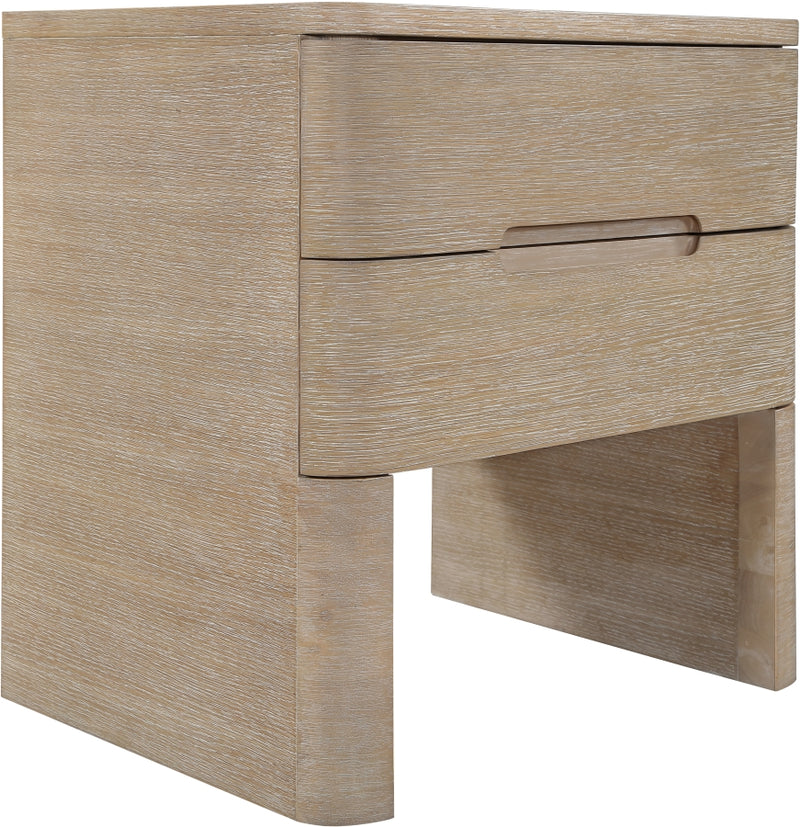 Caswell 24" Oak Veneer And Solid Wood Nightstand in Natural - B1203-NS