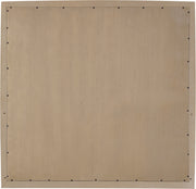Caswell 42" W x 40" H Oak Veneer And Solid Wood Frame Mirror in Natural - B1203-M