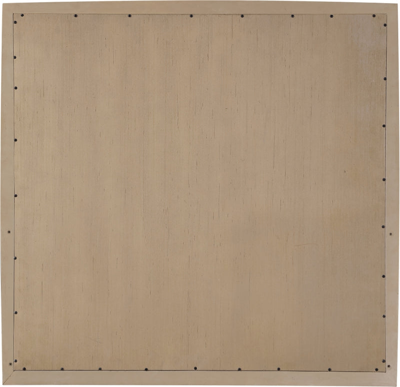 Caswell 42" W x 40" H Oak Veneer And Solid Wood Frame Mirror in Natural - B1203-M