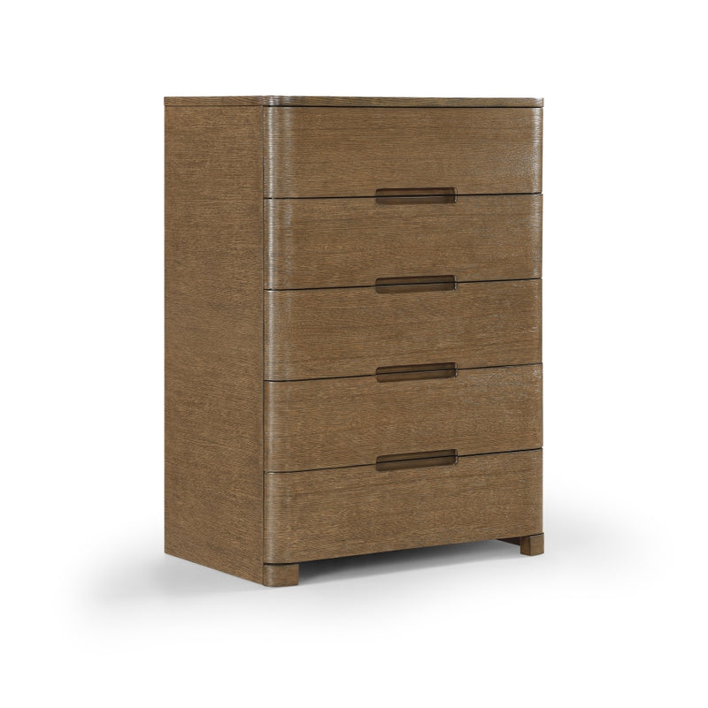 Caswell Oak Veneer And Solid Wood Chest in Brown - B1204-CH