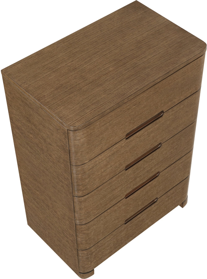 Caswell Oak Veneer And Solid Wood Chest in Brown - B1204-CH