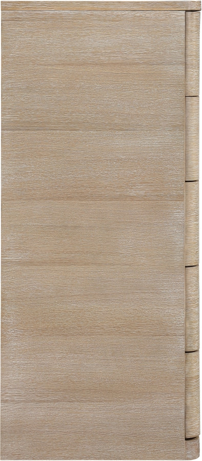 Caswell Oak Veneer And Solid Wood Chest in Natural - B1203-CH